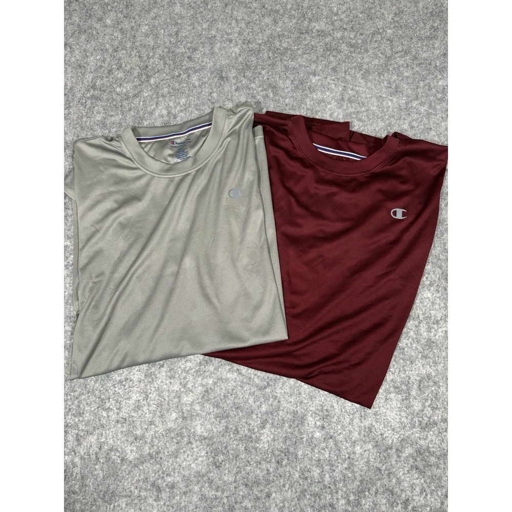 Champion Men's Sleeveless Shirt Lot of 2 5XLT Big Tall Red Grey